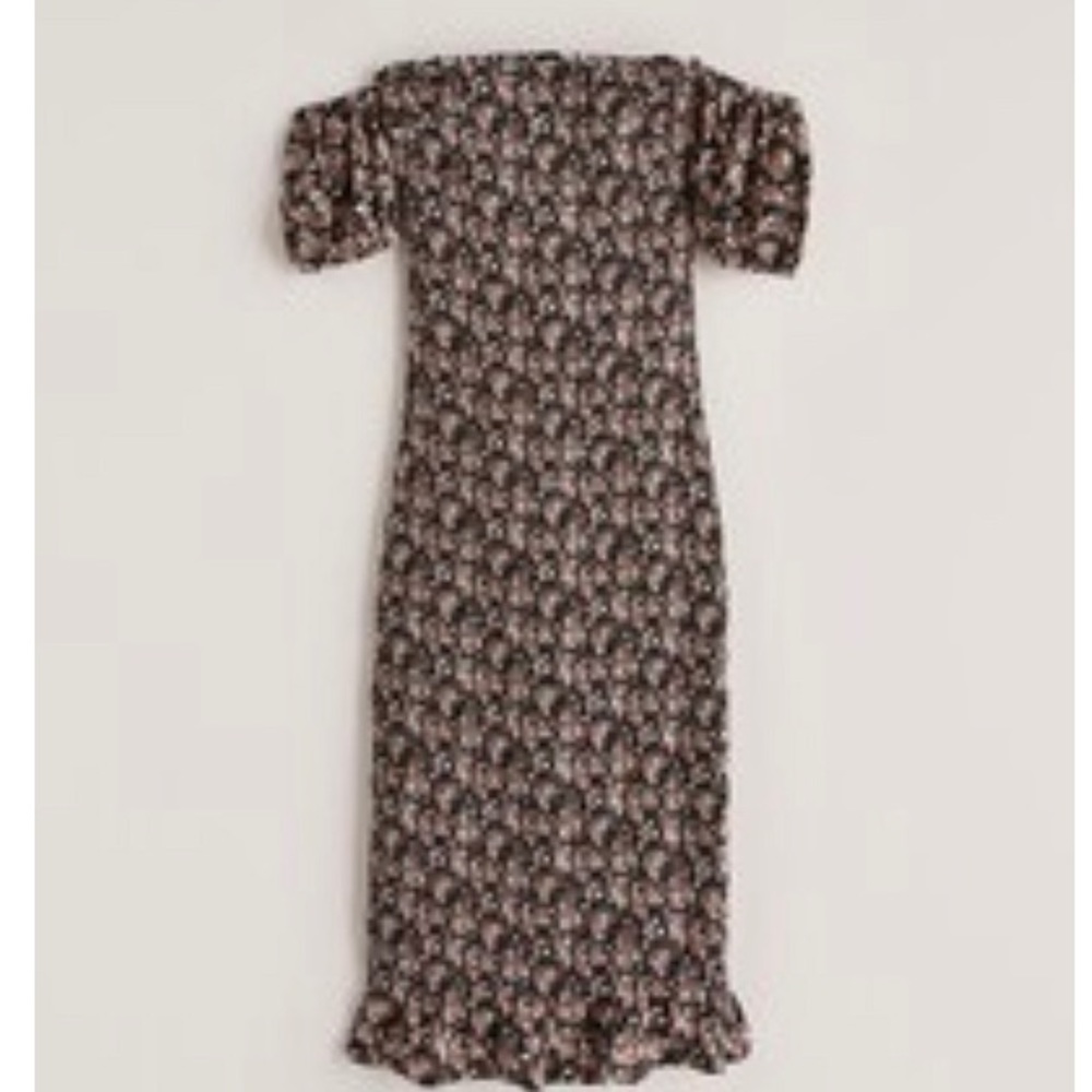 Honeymoon puff sleeve midi dress